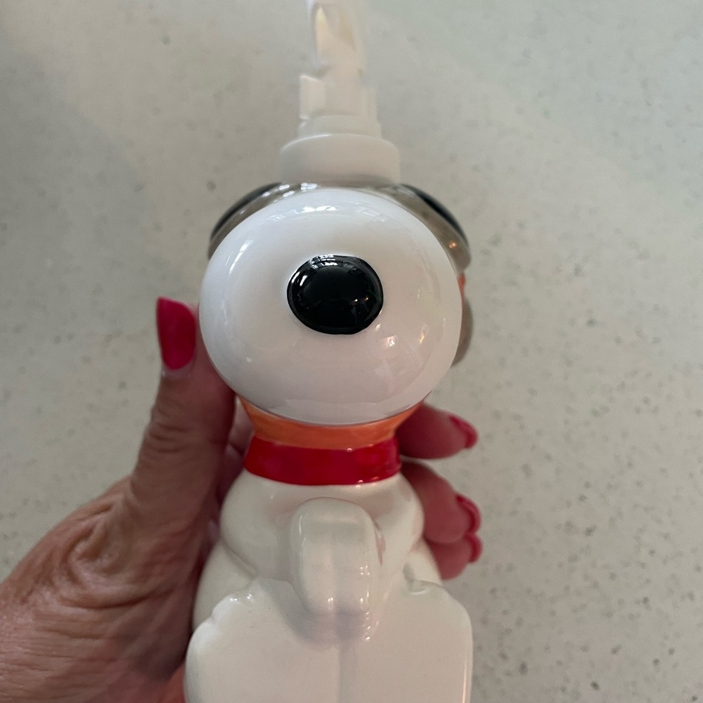 Vintage Snoopy Red Baron Ceramic Soap/Lotion Dispenser. - Picture 4 of 6